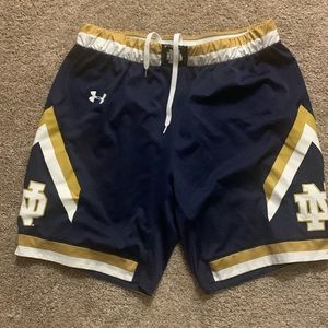 Notre Dame Under Armour shorts